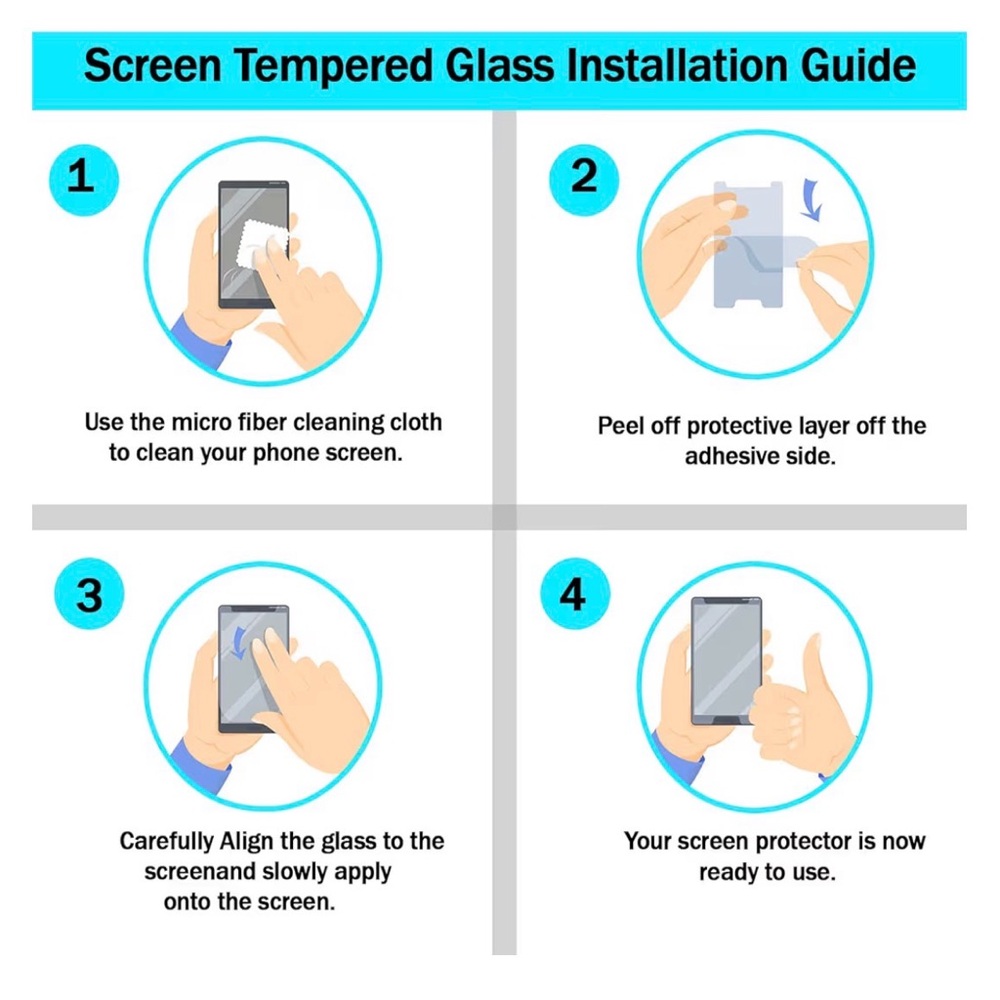 Tempered Glass Screen Protector for Smartphones - Google pixel 8 pro - Picture 3 of 4